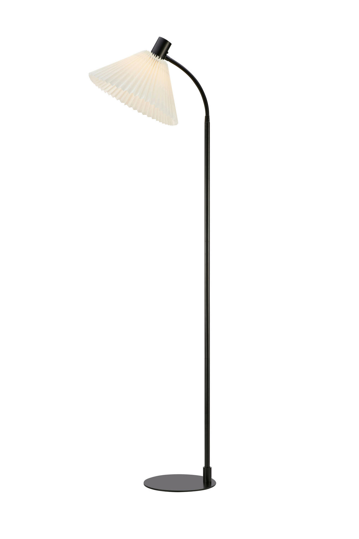 STEHLEUCHTE 32/44,5/145 cm    - Schwarz/Weiß, Basics, Textil/Metall (32/44,5/145cm) - Markslöjd
