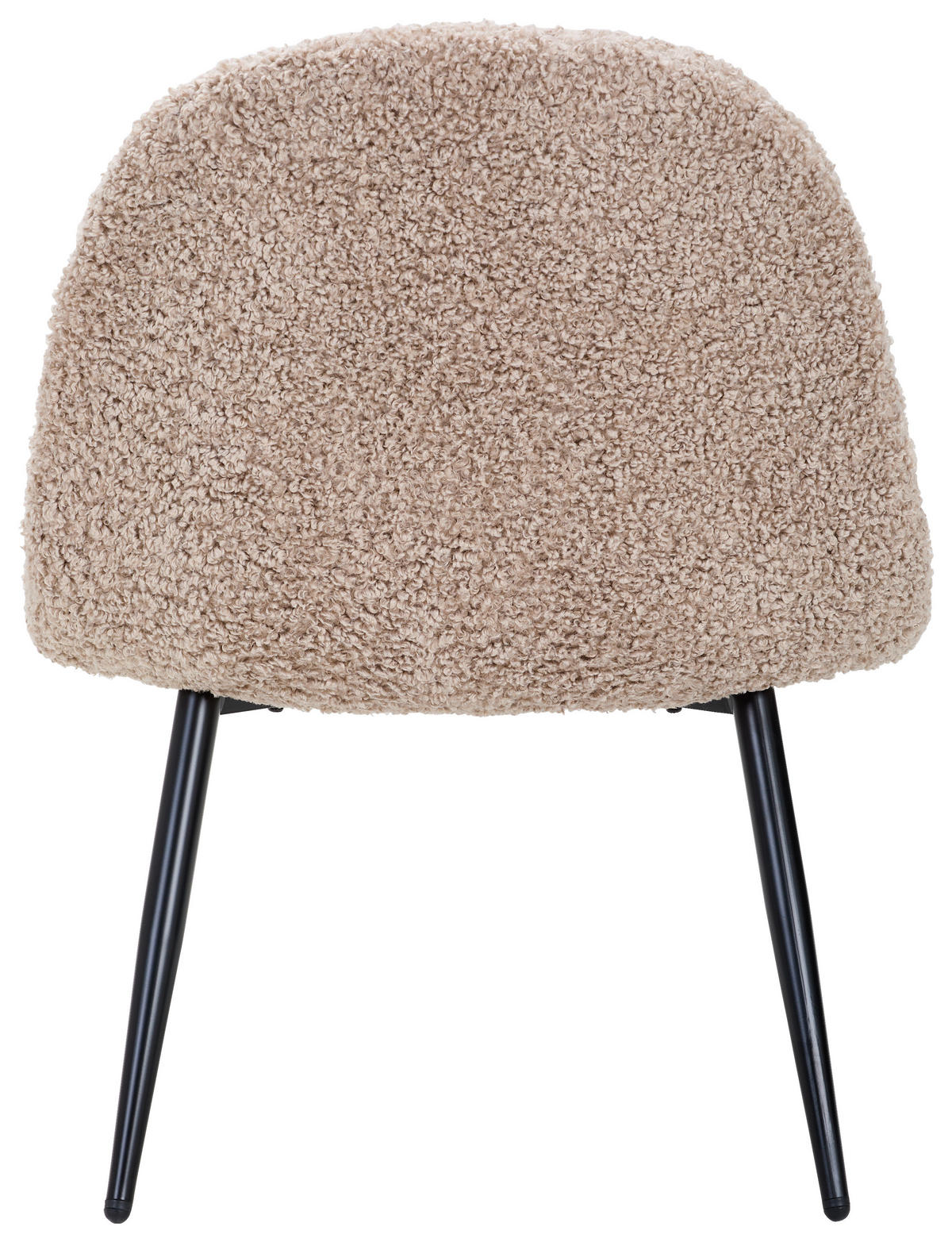 SESSEL in Teddystoff Braun, Schwarz  - Schwarz/Braun, Design, Holz/Textil (63/82/74cm) - Livetastic