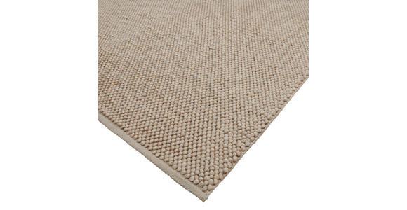 HANDWEBTEPPICH 90/160 cm Creme  - Creme, Natur, Textil (90/160cm) - Linea Natura