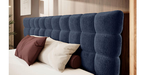 BOXSPRINGBETT 160/200 cm in Dunkelblau - Schwarz/Dunkelblau, Design, Holz/Holzwerkstoff (160/200cm) - Esposa