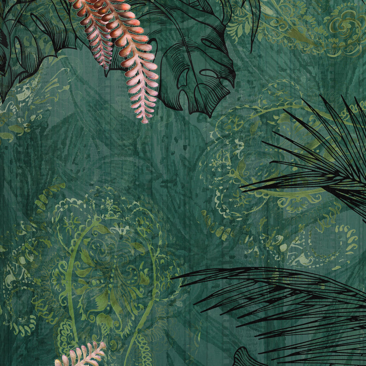 BETTWÄSCHESET Renforcé 160/210 cm  65 cm/100 cm  - Grün, Textil (160/210cm) - Esposa