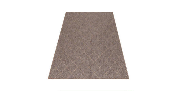 In- und Outdoorteppich 80/150 cm Zagora Braun, Schwarz - Schwarz/Braun, Basics, Textil (80/150cm) - Novel