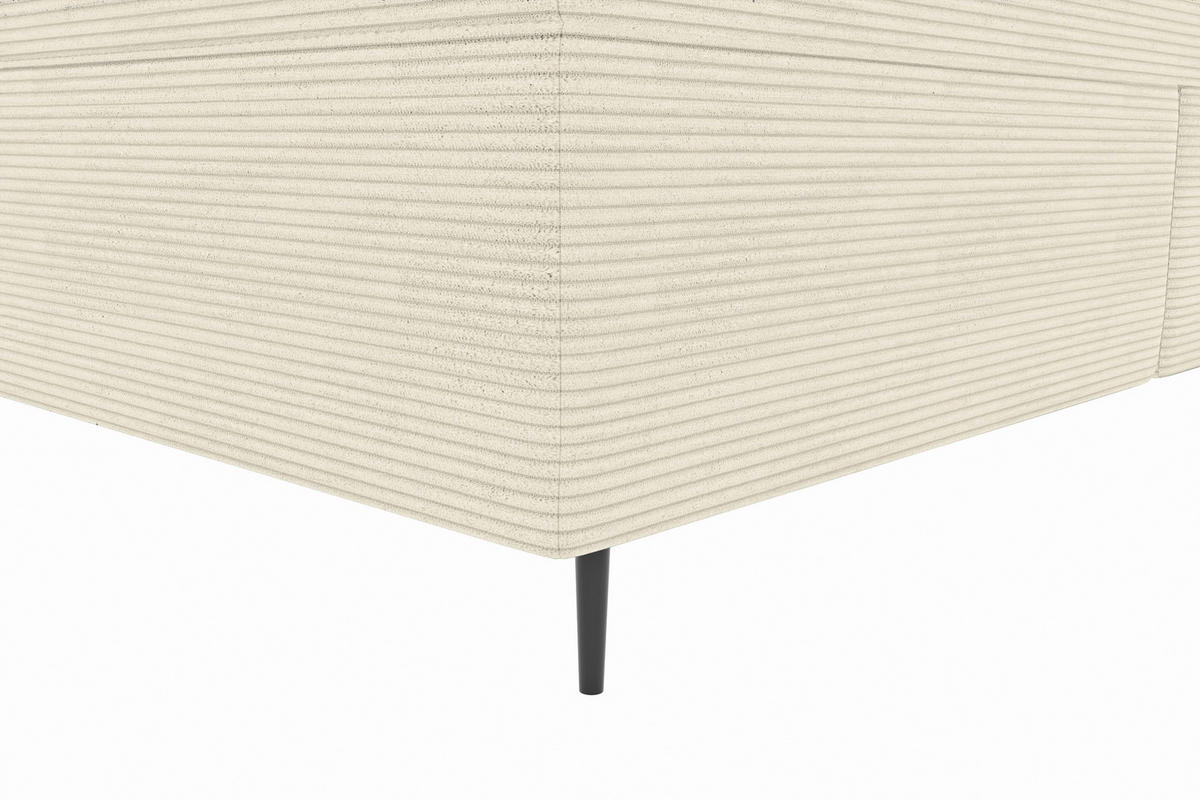 BOXSPRINGBETT 180/200 cm  in Beige  - Beige/Schwarz, KONVENTIONELL, Textil/Metall (180/200cm) - Boxxx