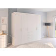 DREHTÜRENSCHRANK in Weiß - Weiß, Design, Holzwerkstoff/Kunststoff (251/223/60cm) - Novel