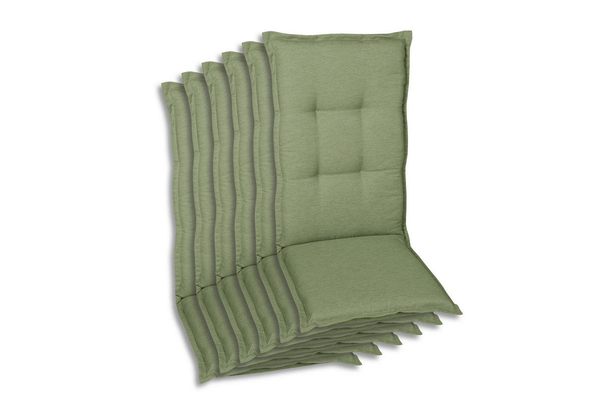 SESSELAUFLAGENSET Uni  - Hellgrün, Basics, Textil (50/7/110cm)
