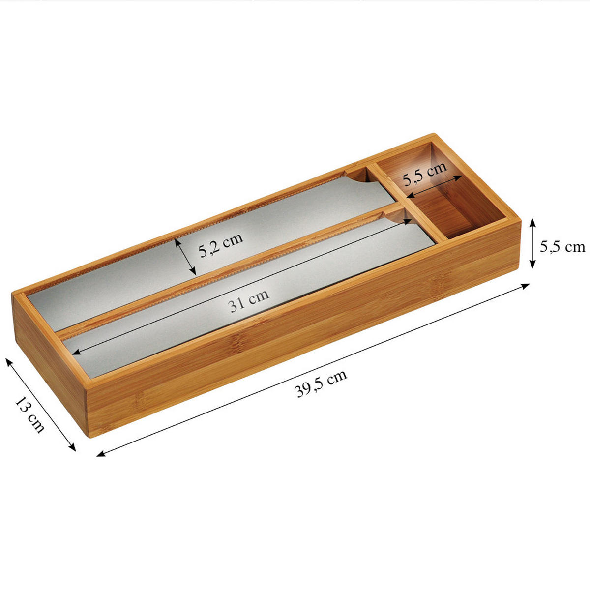 AUSZUGSORGANISATION - Braun, MODERN, Holz (42/19/5,4cm) - Kesper