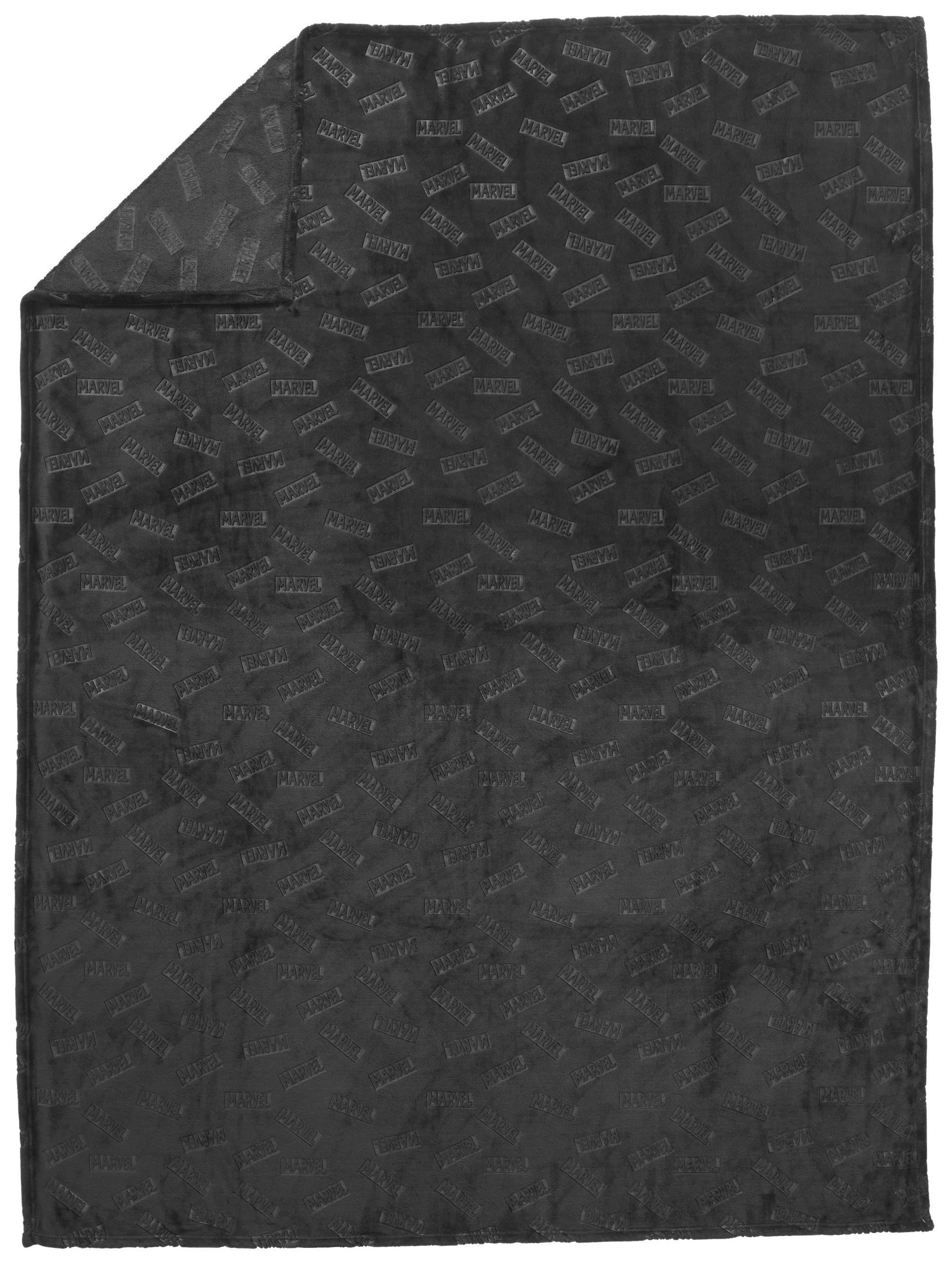 WOHNDECKE Marvel 150/200 cm  - Schwarz, Basics, Textil (150/200cm) - Marvel