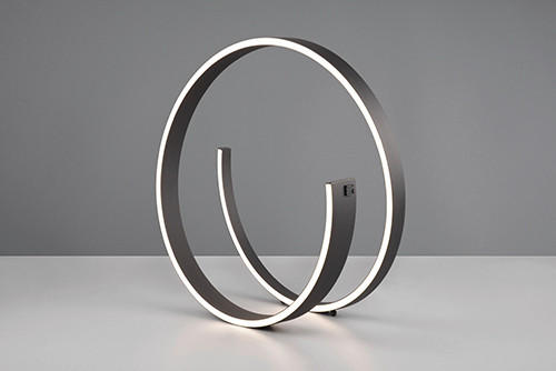 LED-TISCHLEUCHTE - Schwarz, Design, Metall (45cm) - Cinque