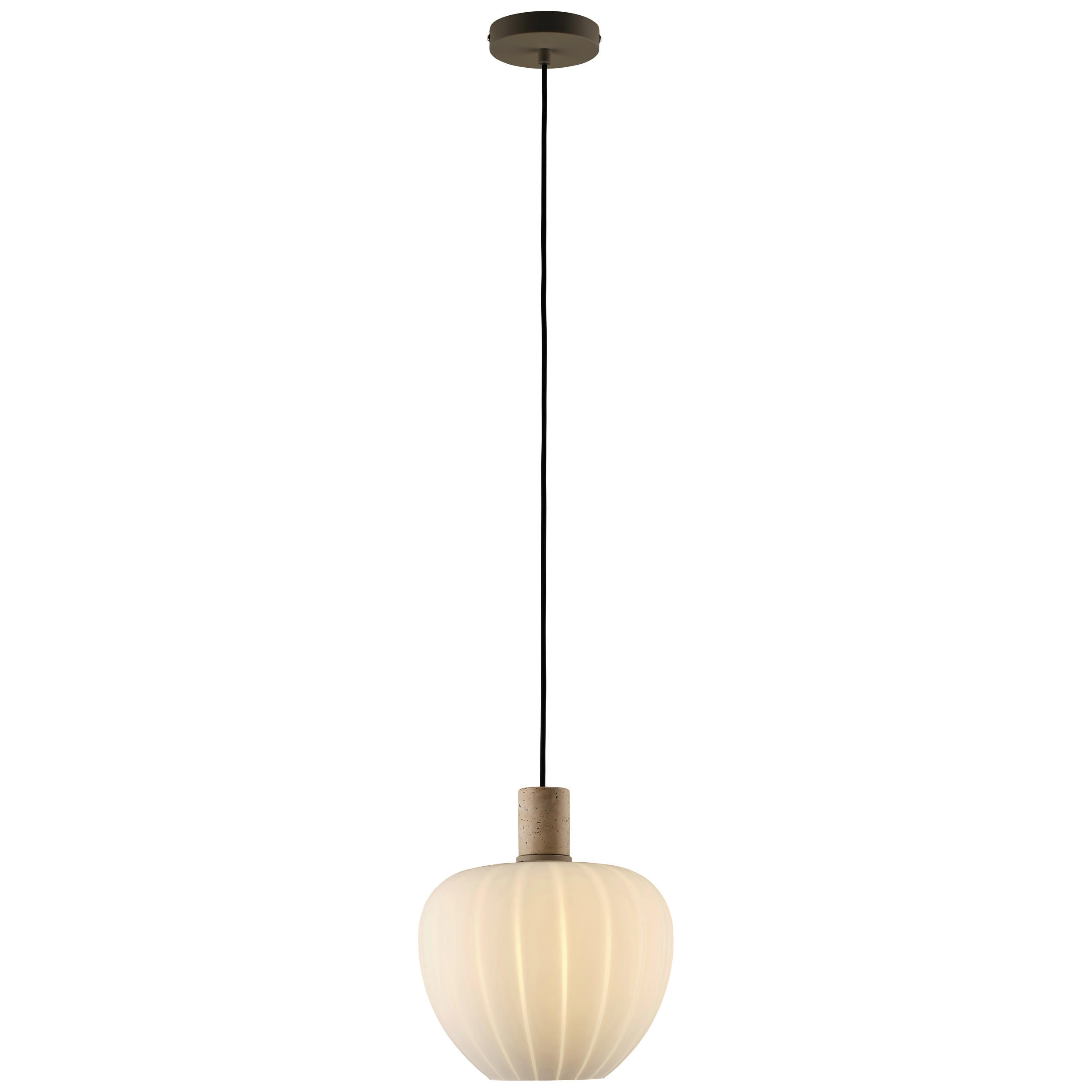 HÄNGELEUCHTE 29/150 cm  - Beige/Weiß, Basics, Glas/Metall (29/150cm)
