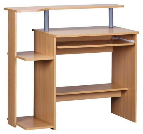 DATORBORD 48/94/90 cm  i bokfärgad  - bokfärgad, Klassisk, trämaterial (48/94/90cm) - MID.YOU