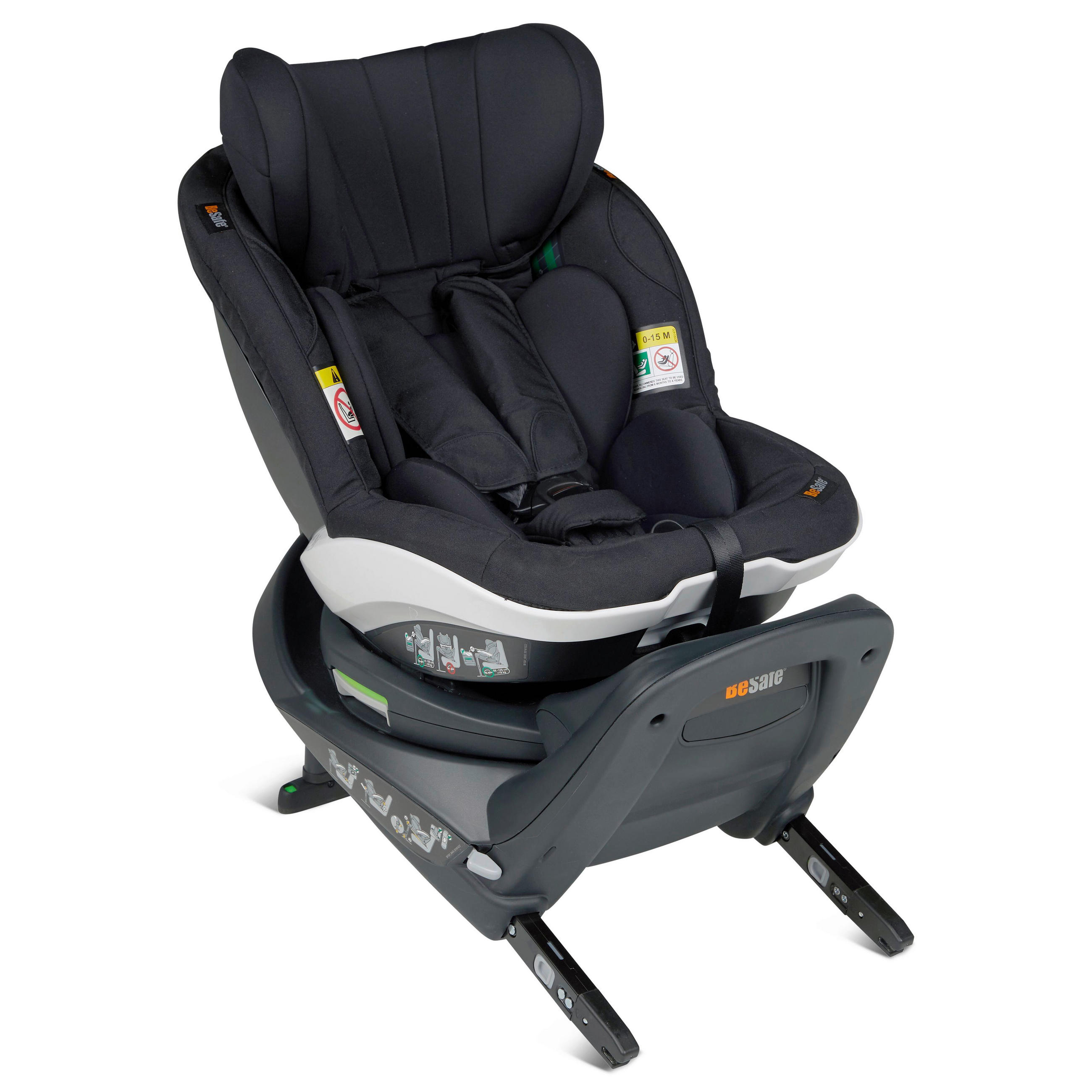 AUTO-SEDIŠTE ZA DECU  Izi Turn I-Size  - crna, Osnovno, tekstil/plastika (15,5kg) - Besafe