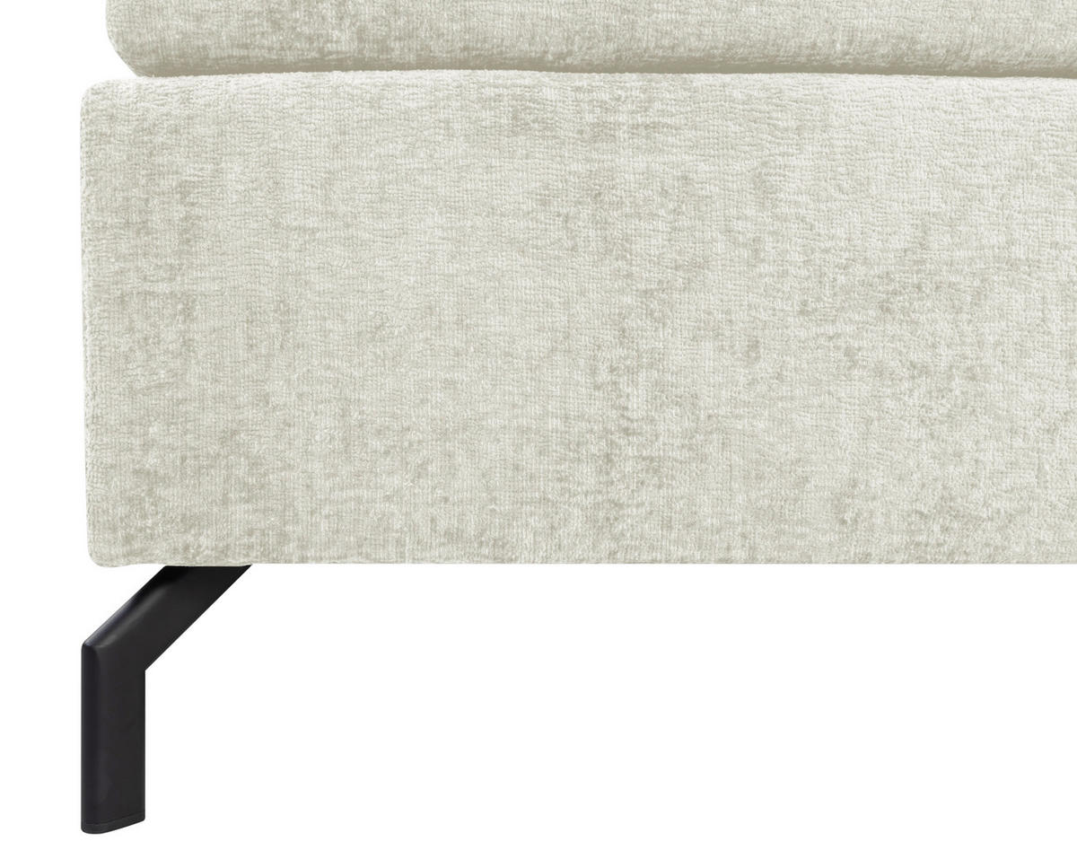 BOXSPRINGBETT 140/200 cm  in Greige  - Greige/Schwarz, Design, Textil/Metall (140/200cm) - Esposa