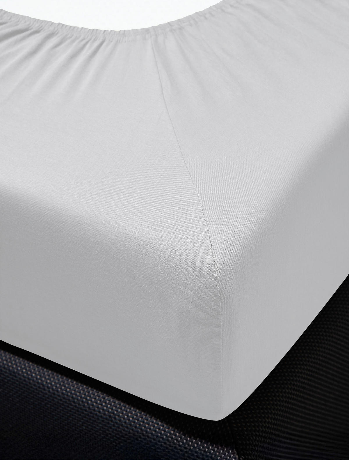 SPANNBETTTUCH Jersey 150/200 cm  - Grau, KONVENTIONELL, Textil (150/200cm) - Irisette