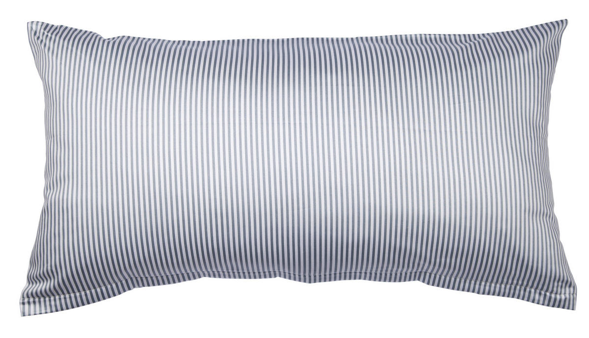 KISSENHÜLLE Giorgio 40/80 cm  - Silberfarben/Weiß, KONVENTIONELL, Textil (40/80cm) - Janine