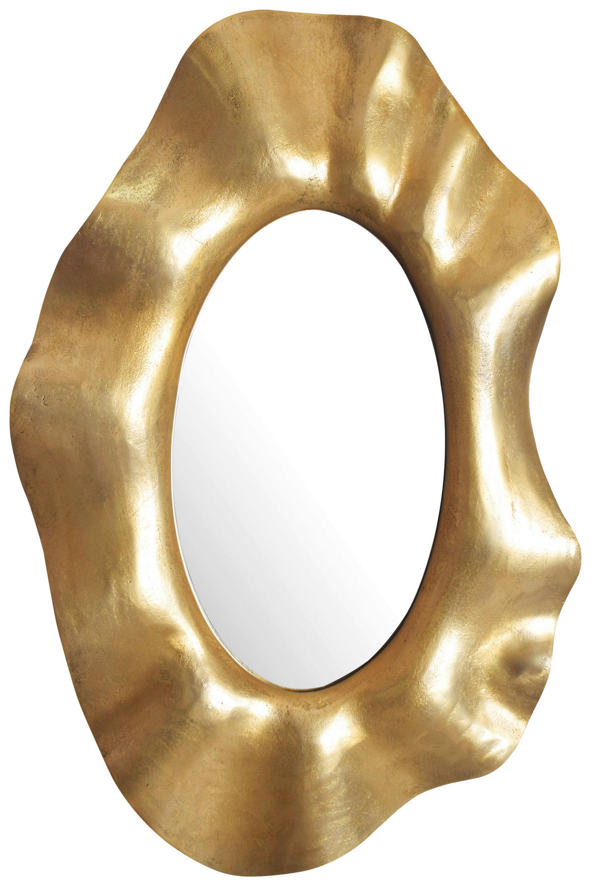 STENSKO OGLEDALO, 60/90/5,5 cm steklo  - zlate barve, Design, kovina/steklo (60/90/5,5cm) - MID.YOU