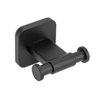 HANDTUCHHAKEN - Schwarz, KONVENTIONELL, Metall (7/5,5/6,5cm) - Wenko