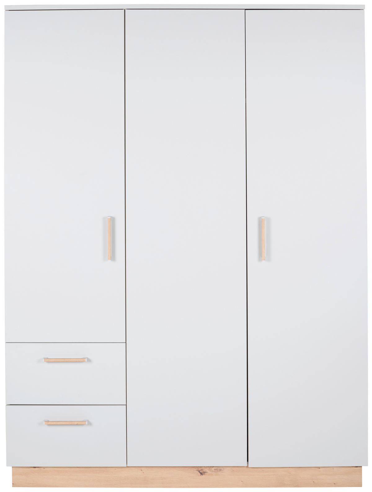 ORMAR ZA DJEČJU ODJEĆU  Leo  - siva/boje hrasta, Trend, drvni materijal/plastika (147/196/51cm) - Jimmylee