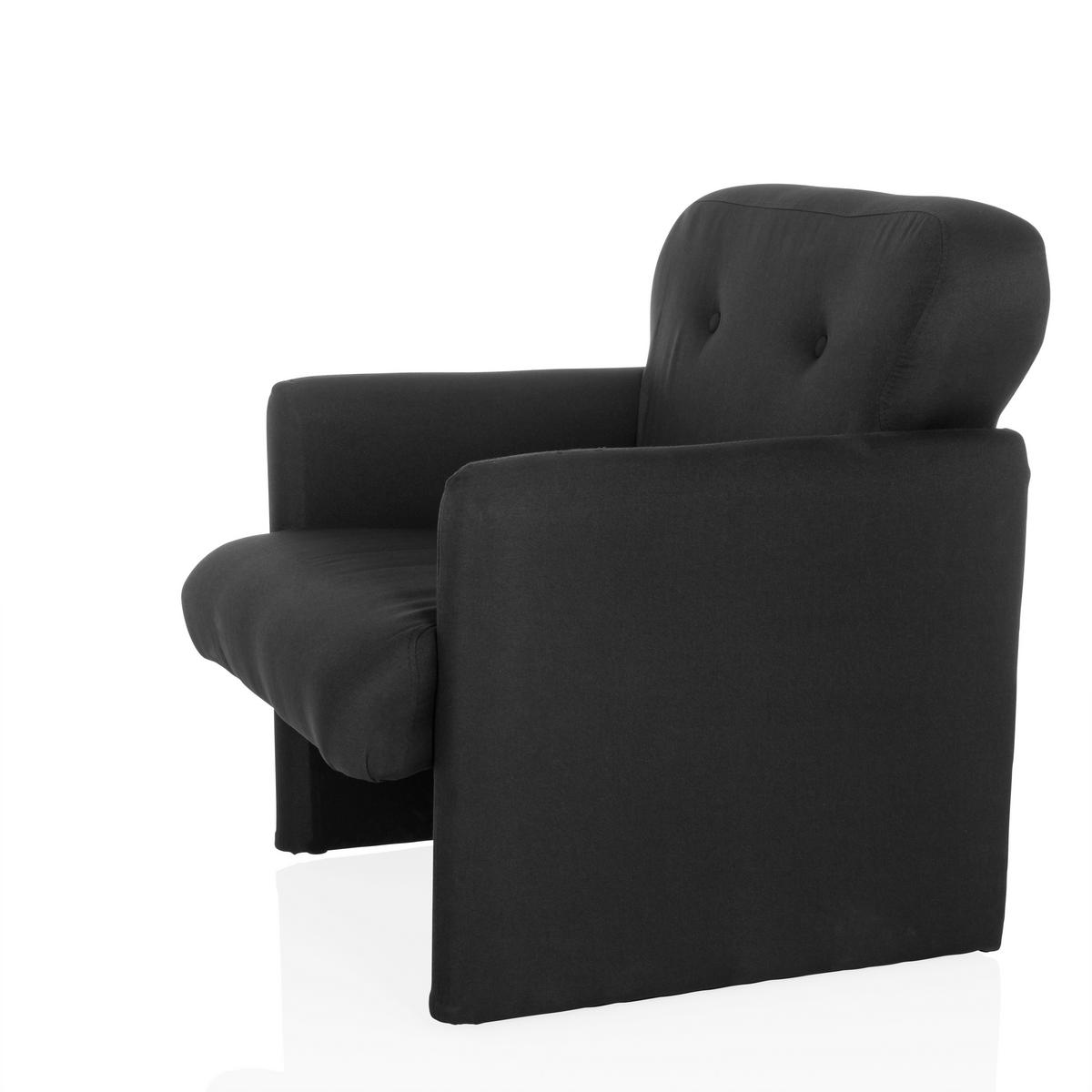 LOUNGEFÅTÖLJ  - svart, Modern, textil (66/77/74cm) - MID.YOU