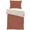 BETTWÄSCHE Makosatin 200/220 cm  - Dunkelorange, KONVENTIONELL, Textil (200/220cm) - Kaeppel