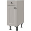SCHUBKASTENUNTERSCHRANK 30/87/56 cm  in Grau  - Schwarz/Grau, MODERN, Holzwerkstoff/Metall (30/87/56cm) - Nobilia