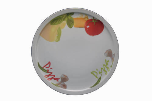 TALÍŘ NA PIZZU porcelán keramika 30 cm - bílá/vícebarevná, Basics, keramika (30cm) - Boxxx