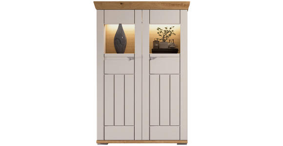 HIGHBOARD  96/144/45 cm  - Kaschmir/Eiche Artisan, ROMANTIK / LANDHAUS, Glas/Holzwerkstoff (96/144/45cm) - Landscape