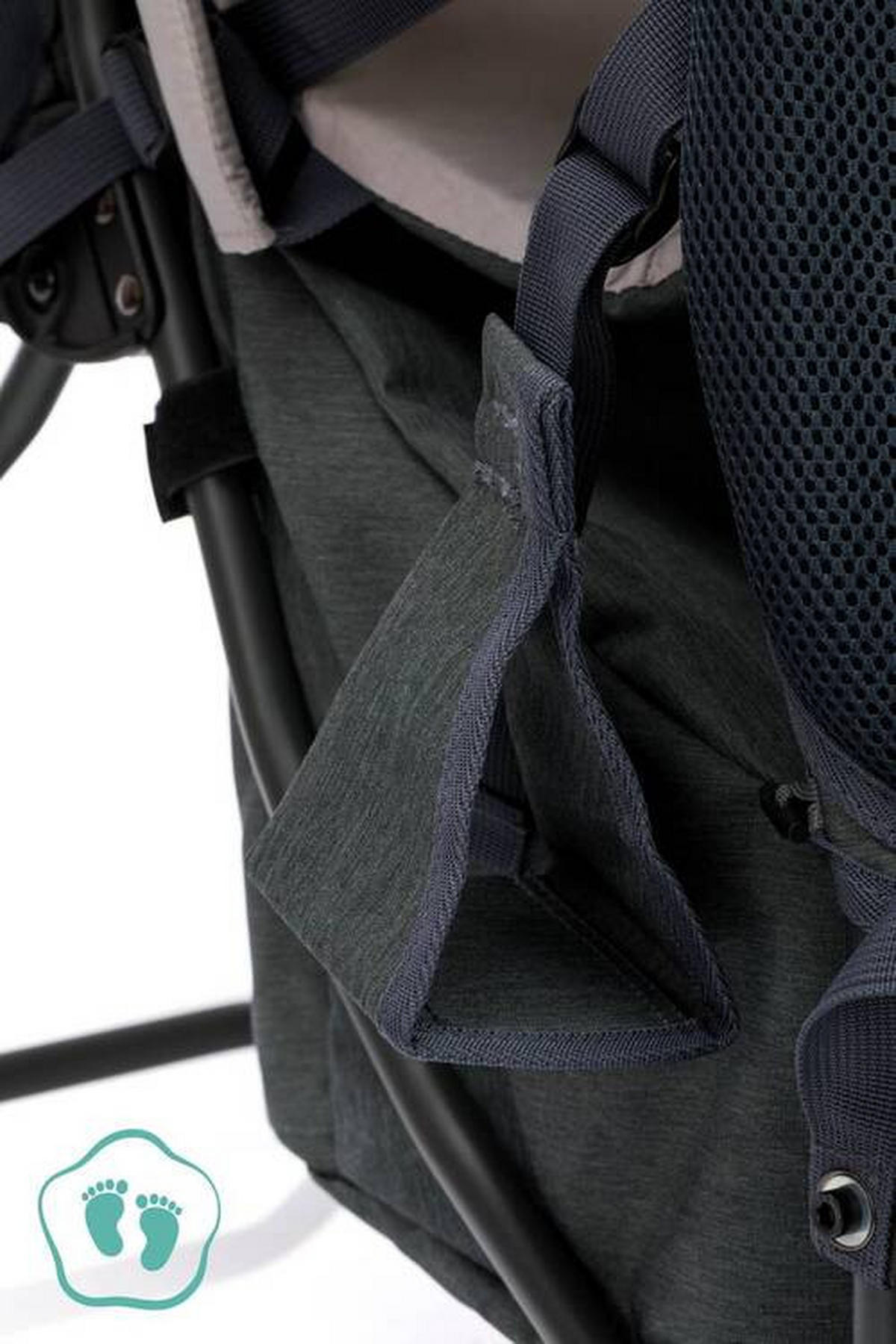 RÜCKENTRAGE Adventure  - Dunkelgrau/Beige, Basics, Textil (30/73/85cm) - Fillikid