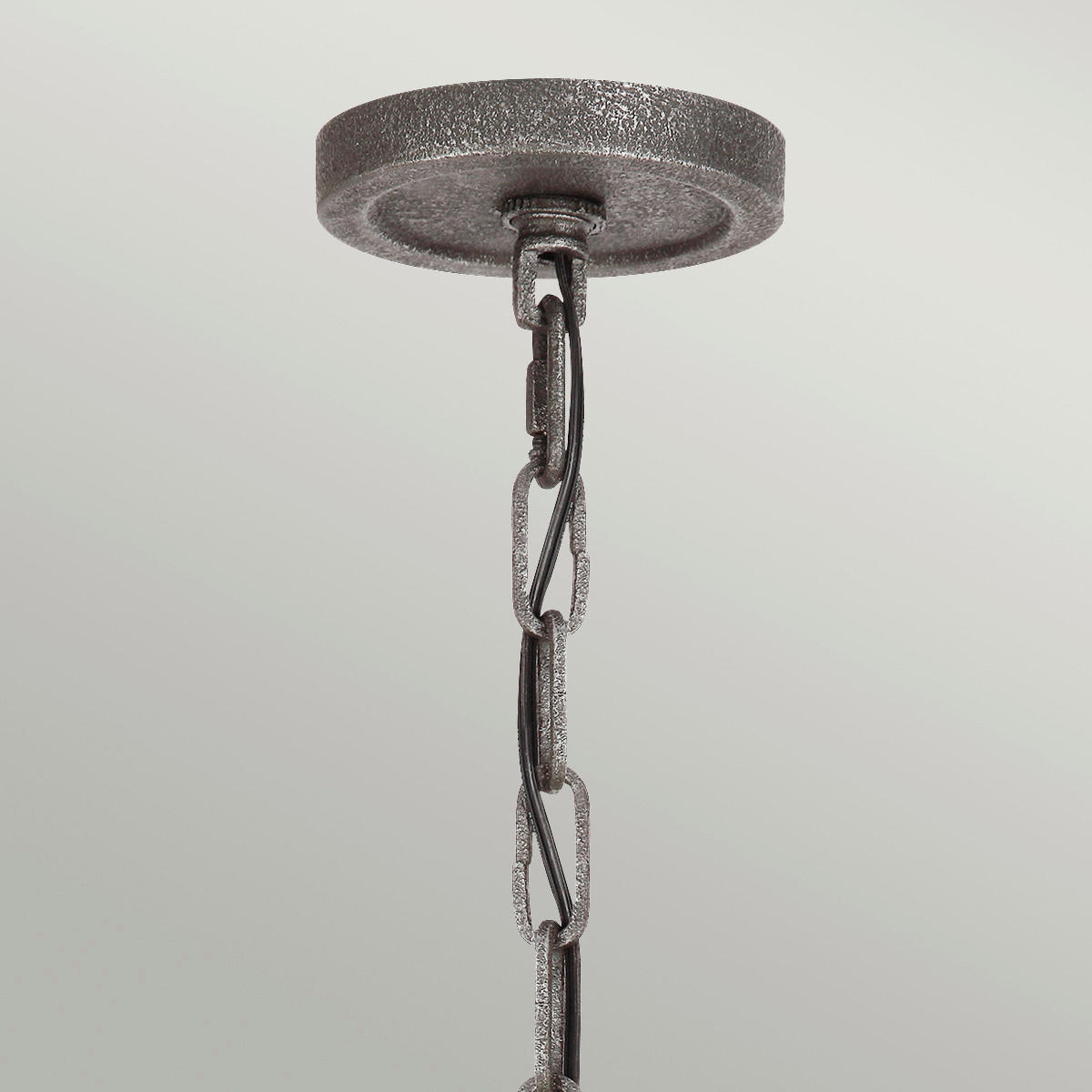 TAKKRONA Elstead Angelo 82.9/89.8 cm  - grå/ekfärgad, Natur, metall (82.9/89.8cm) - Elstead Lighting