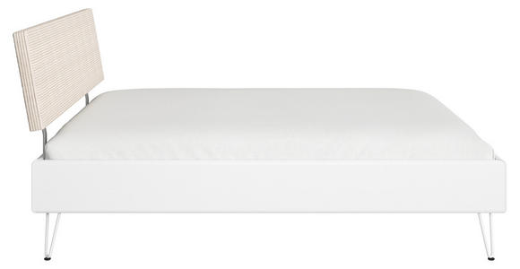 BETT 160/200 cm  in Weiß  - Weiß, Design, Holzwerkstoff/Textil (160/200cm) - Carryhome