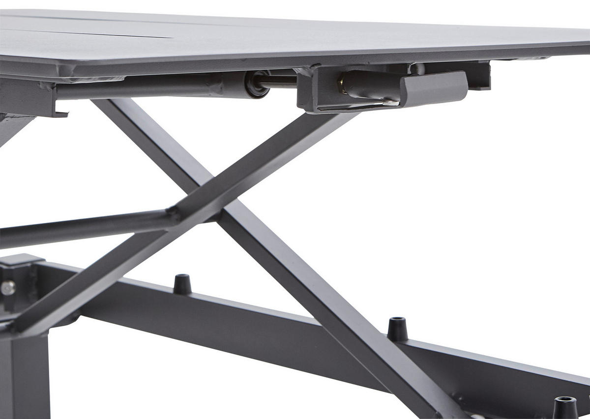 LOUNGETISCH 100/60/35-65 cm Metall  - Anthrazit, Design, Metall (100/60/35-65cm) - Amatio