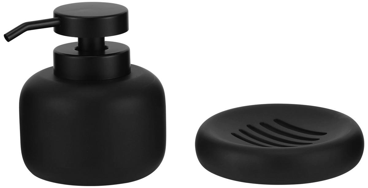 SEIFENSPENDER Kunststoff  - Schwarz, Trend, Kunststoff (10cm) - Homeware