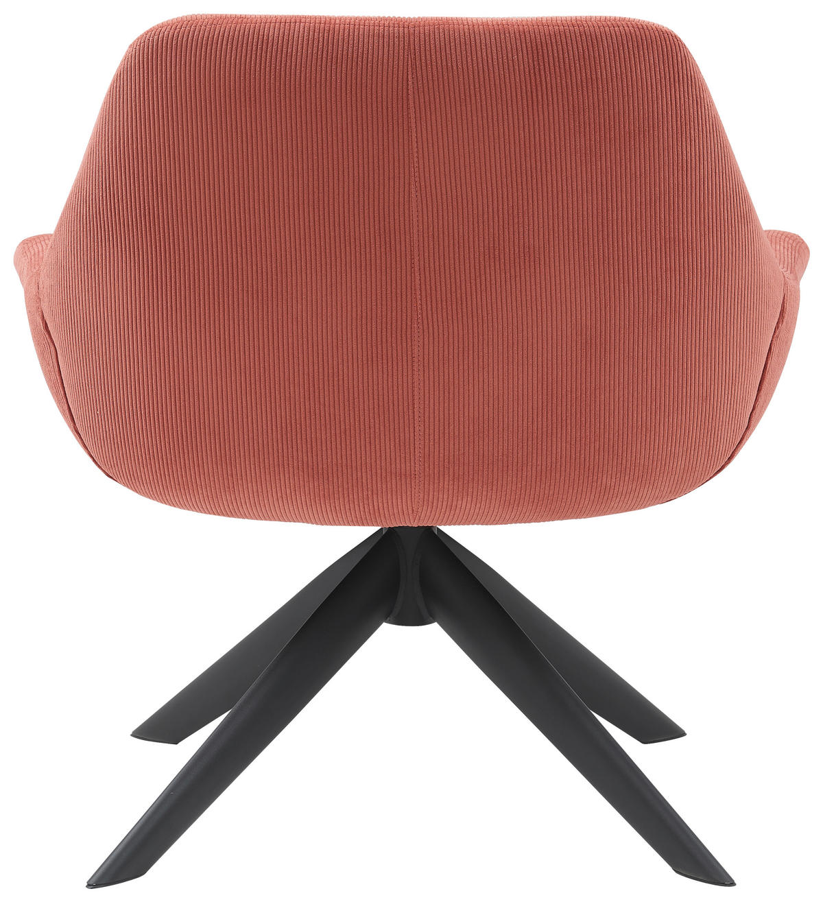 SESSEL in Cord Bronzefarben  - Schwarz/Bronzefarben, Modern, Textil/Metall (78/78/75cm) - MID.YOU