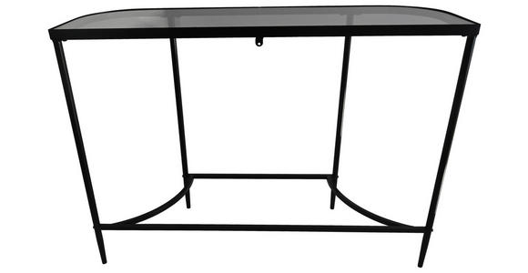 KONSOLENTISCH Schwarz  - Schwarz, Design, Glas/Metall (110/35/80cm) - Xora