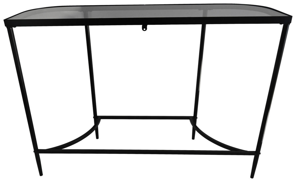 KONSOLENTISCH Schwarz  - Schwarz, Design, Glas/Metall (110/35/80cm) - Xora