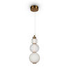 PENDELLEUCHTE 14.7/37.4 cm    - Transparent/Goldfarben, Trend, Glas/Kunststoff (14.7/37.4cm) - MAYTONI