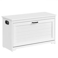 LAVICA NA TOPÁNKY, biela, 80/46/30 cm - čierna/biela, Modern, kov/kompozitné drevo (80/46/30cm) - MID.YOU