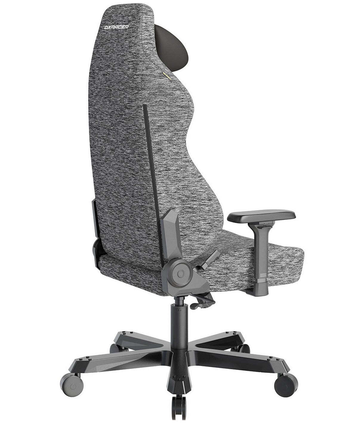 GAMINGSTUHL Grau Metall, Textil   - Schwarz/Grau, KONVENTIONELL, Textil/Metall (80/138,5-148/60cm) - Dxracer