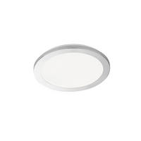 LED-DECKENLEUCHTE 30 cm  - Chromfarben/Weiß, Design, Glas/Kunststoff (30cm) - Fischer & Honsel