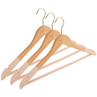 KLEIDERBÜGEL Holz, Metall, Textil  - Ecru, Basics, Holz/Textil (44,5cm) - Homeware