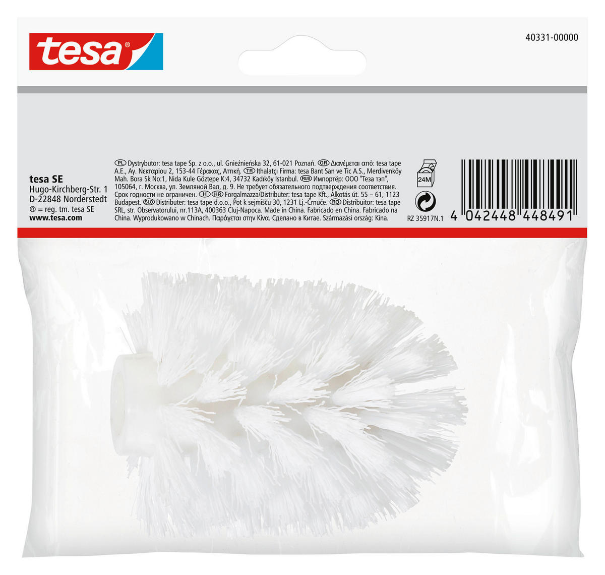 ERSATZBÜRSTE - Basics, Kunststoff (7,5/9,5/7,5cm) - Tesa