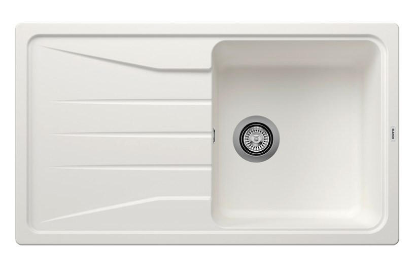 SPÜLE 519674  - Weiß, Basics, Stein (86/22,8/50cm) - Blanco