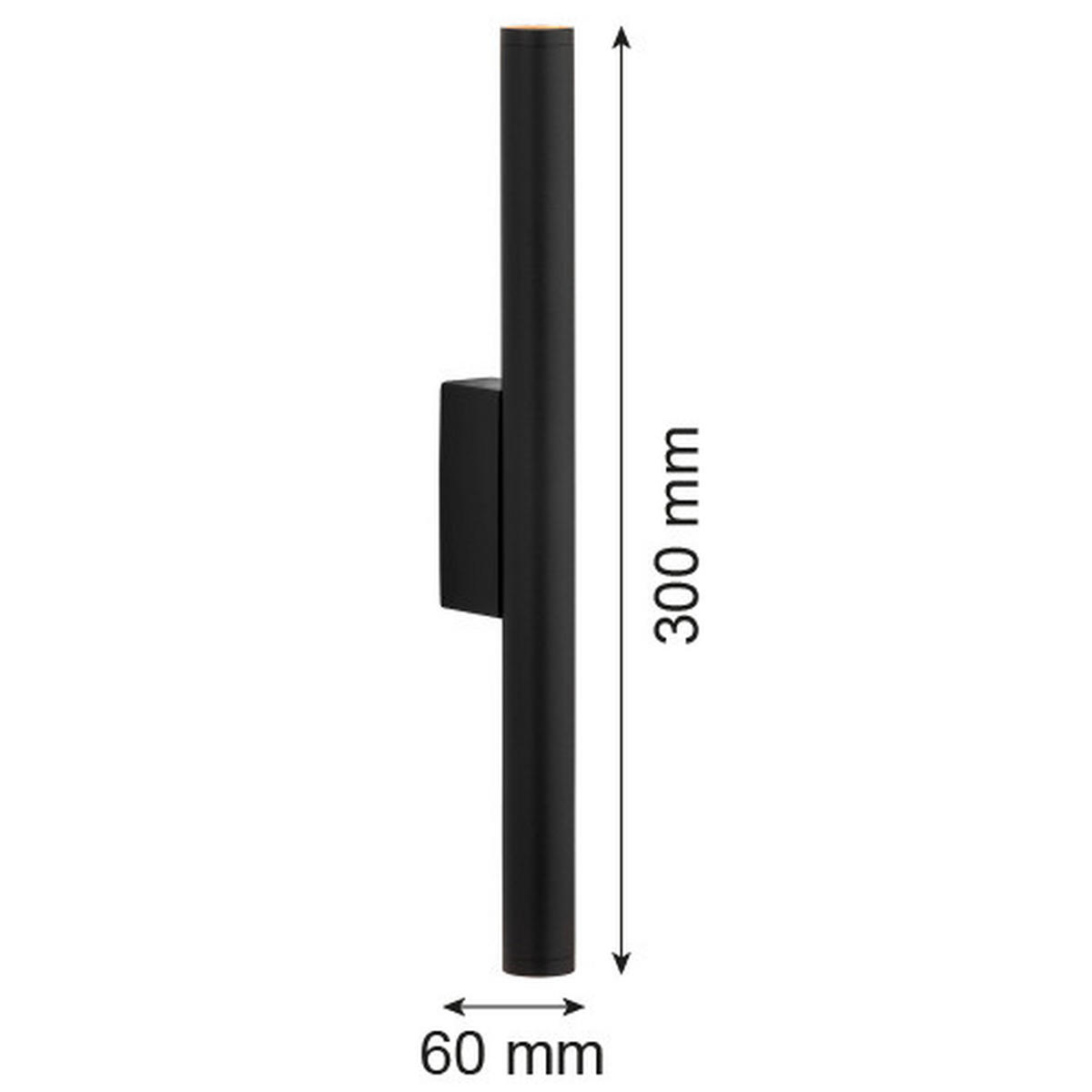 LED-WANDLEUCHTE GRECO 30/3.2/6 cm   - Design, Metall (30/3.2/6cm)