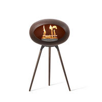 LE FEU DOME KAMIN NA ETANOL - mokka, Basics, metal (59/68/106cm)