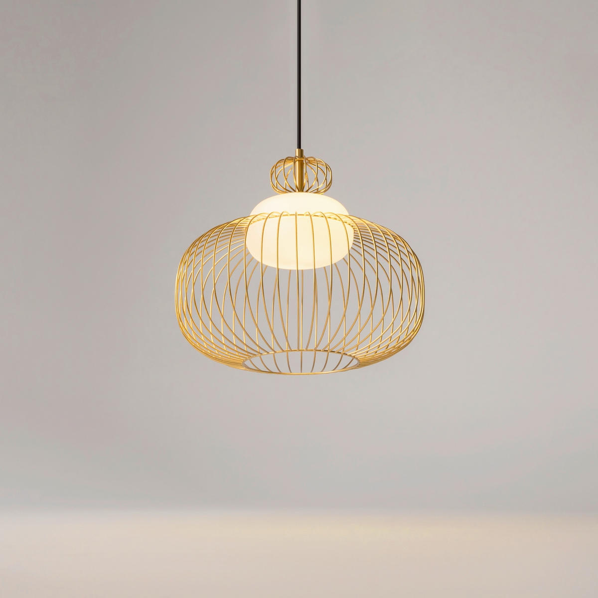 PENDELLAMPA Levitation 34.5/333 cm  - mässingsfärgad, Design, metall (34.5/333cm) - MAYTONI