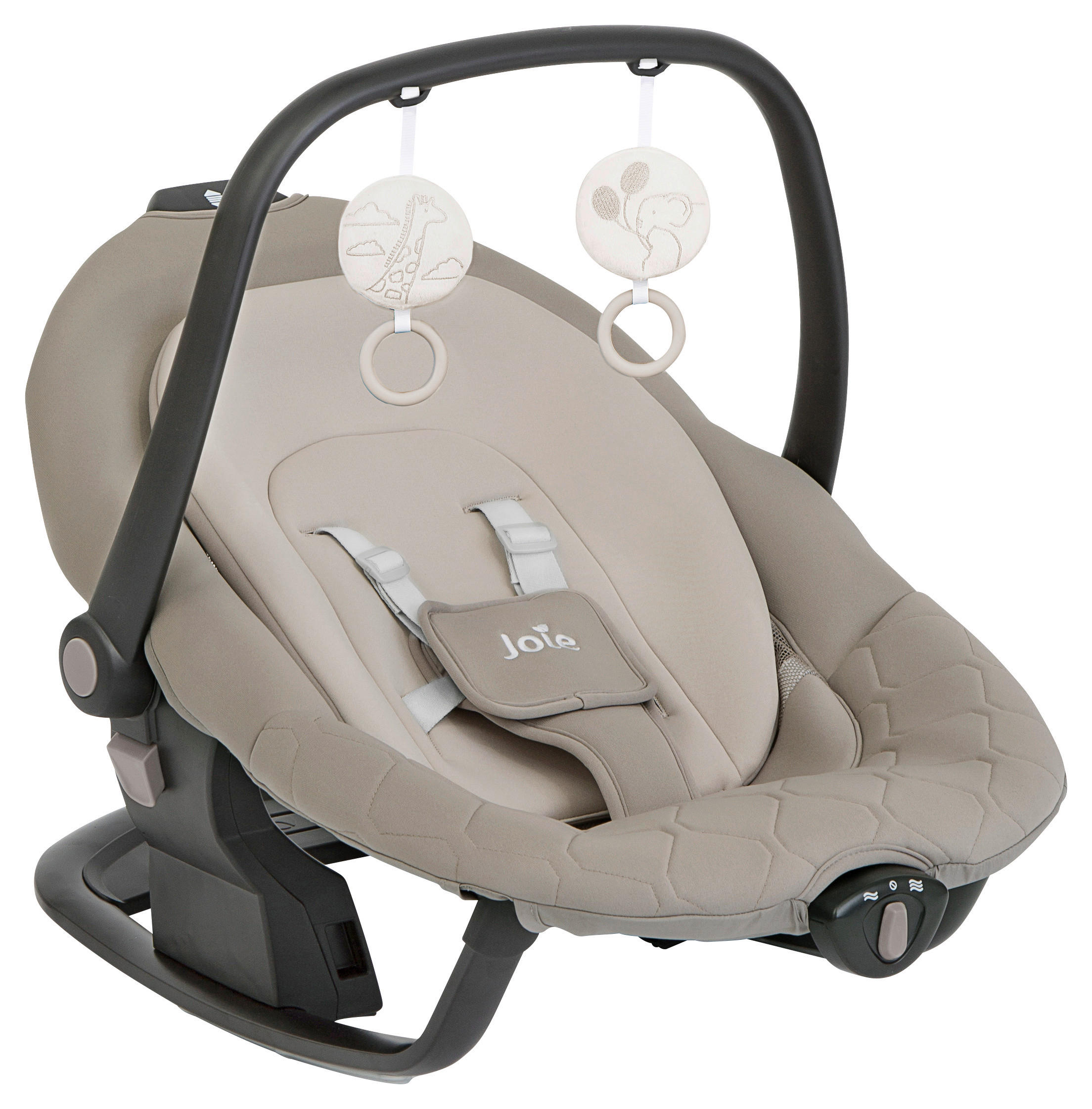 SCHAUKELWIPPE Serina 2in1 Weiß   - Hellbraun/Weiß, Basics, Textil/Metall (69/83/85cm) - Joie