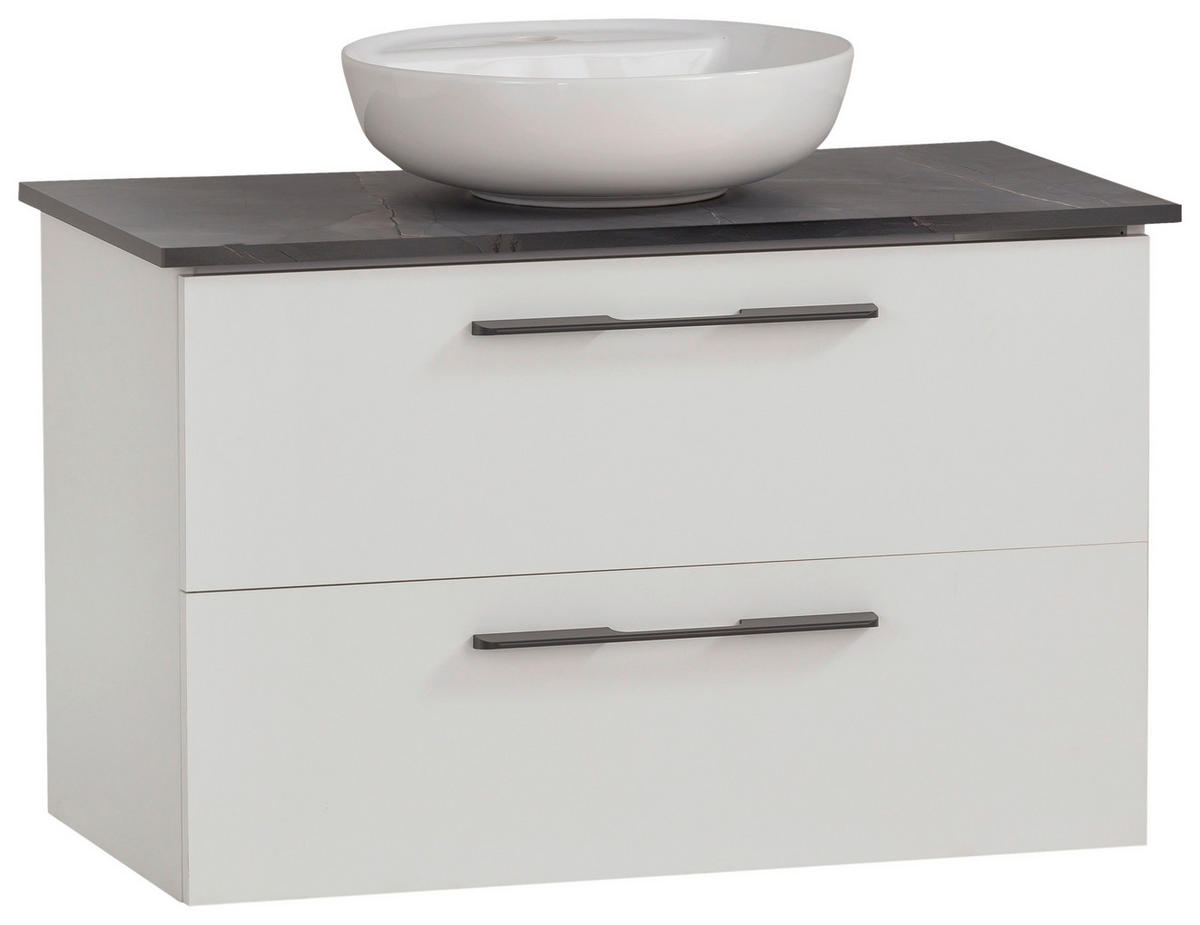 WASCHTISCHKOMBI 86 cm  - Anthrazit/Weiß, MODERN, Keramik/Holzwerkstoff (86cm) - Stylife