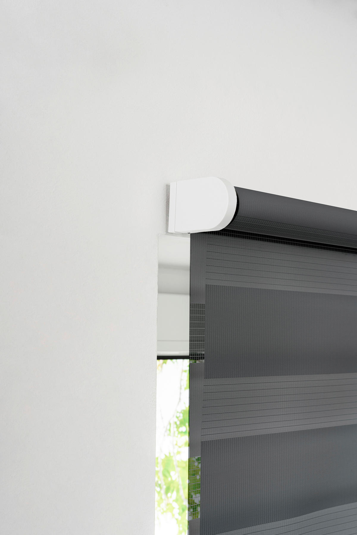DOPPELROLLO  halbtransparent     - Grau, Basics, Textil (75/150/6cm) - Homeware