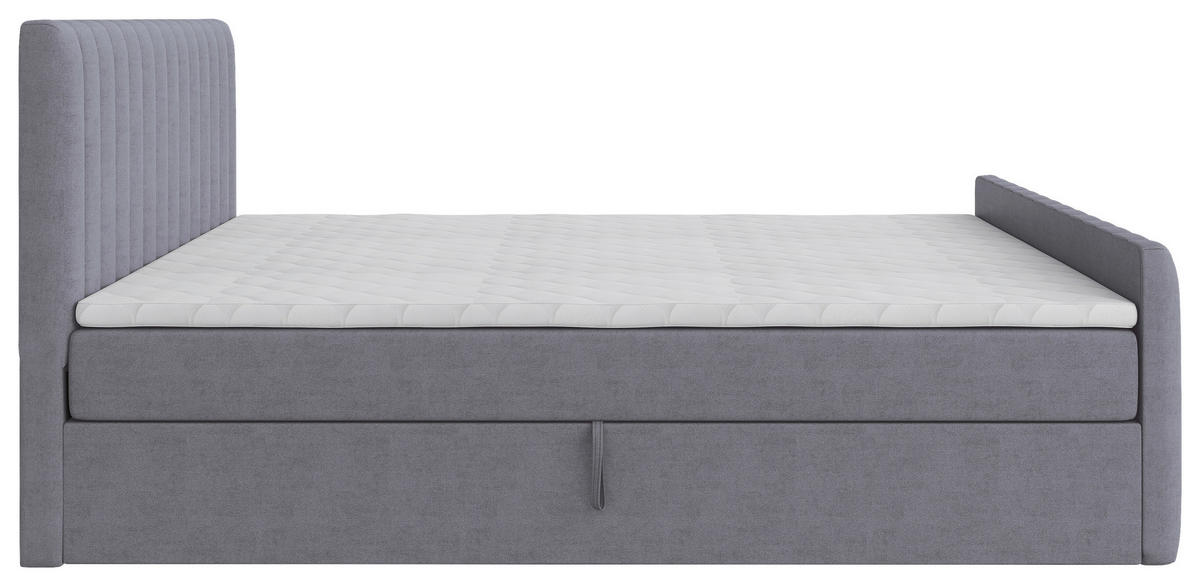 BOXBETT 140/200 cm  Grau  - Schwarz/Grau, Basics, Kunststoff/Textil (140/200cm) - Carryhome