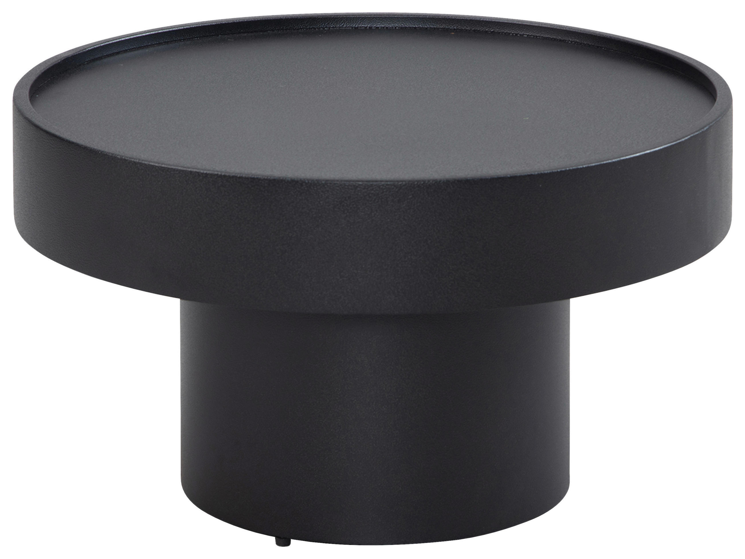 COUCHTISCH 60/60/36 cm rund Schwarz  - Schwarz, Design, Metall (60/60/36cm) - MID.YOU