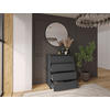 KOMMODE  in 80/103/48 cm  - Anthrazit, Design, Holzwerkstoff/Kunststoff (80/103/48cm) - Carryhome